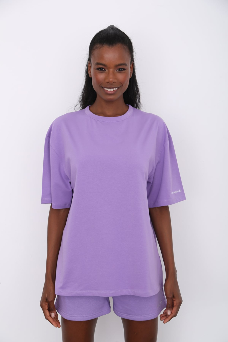Lila Oversize Tshirt 