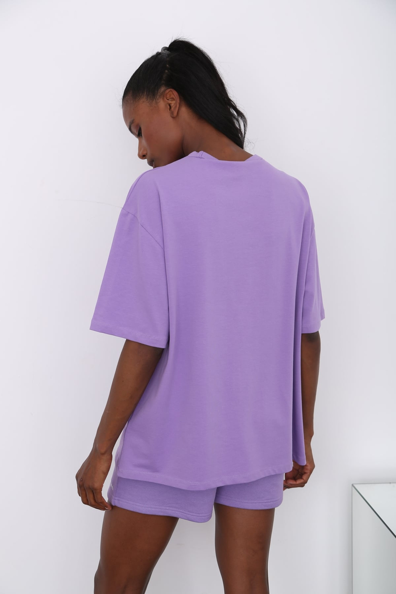 Lila Oversize Tshirt 
