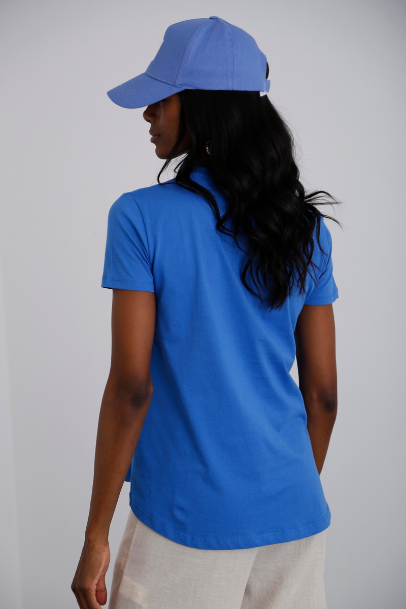 Mavi Bisiklet Yaka Tshirt 3372