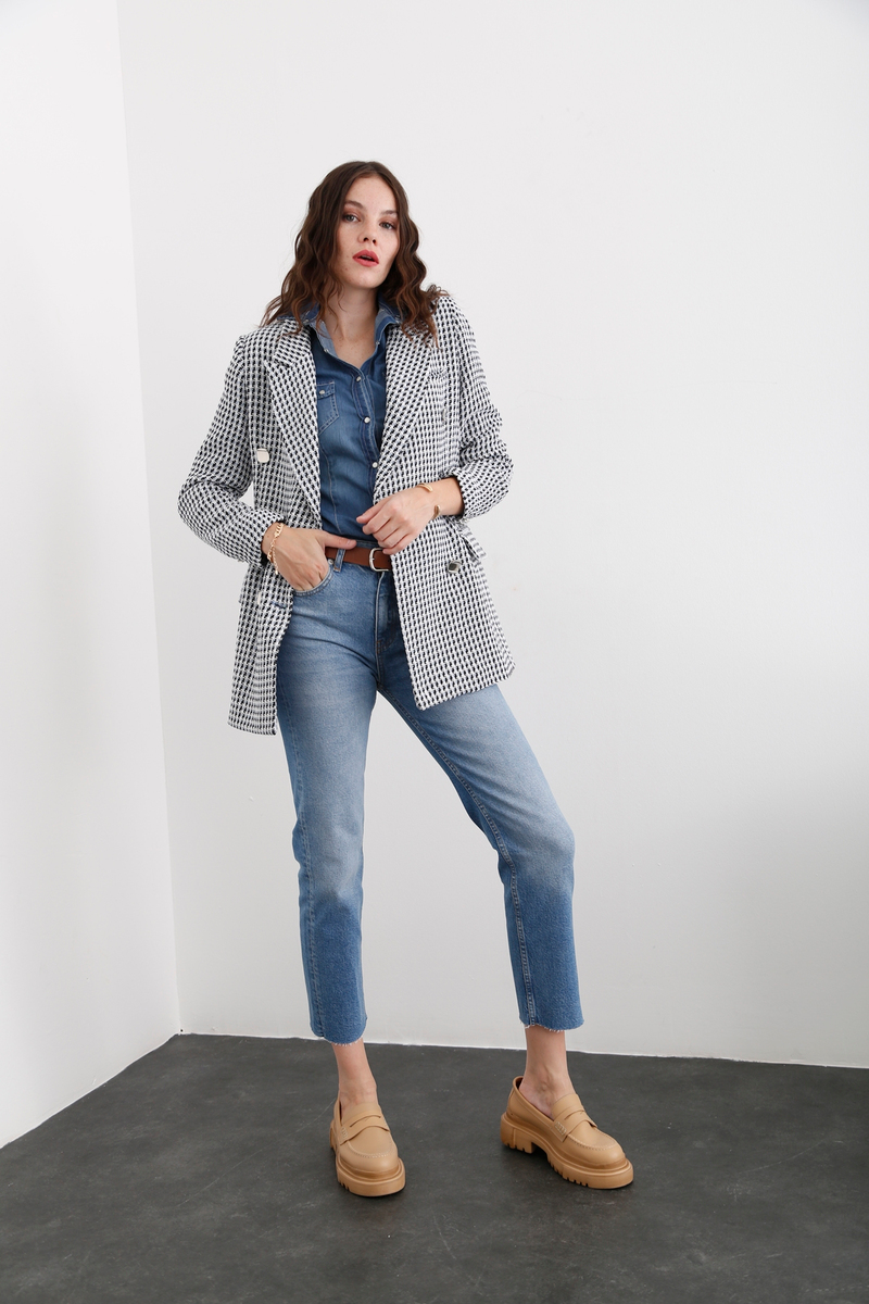 Mavi Blazer Ceket 3112-22