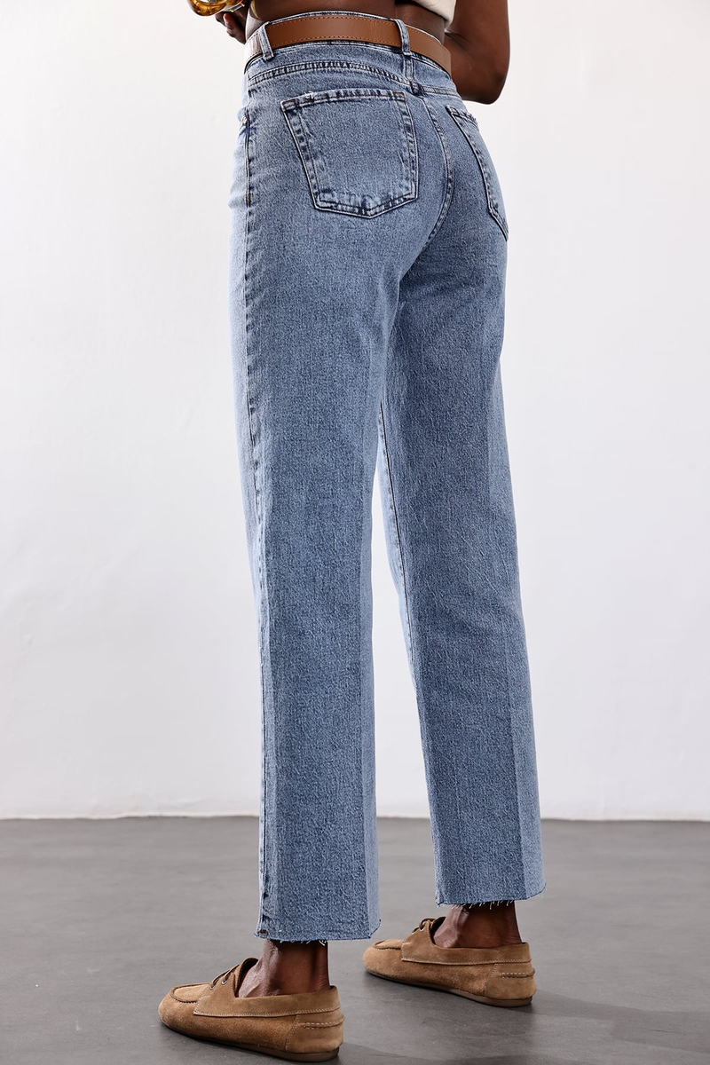 Mavi Kemerli Boyfit Jean 102
