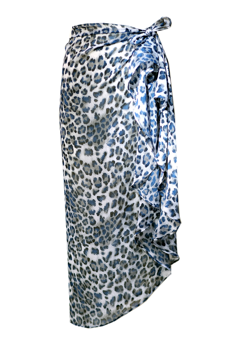 Mavi Leopar Maxi Pareo 