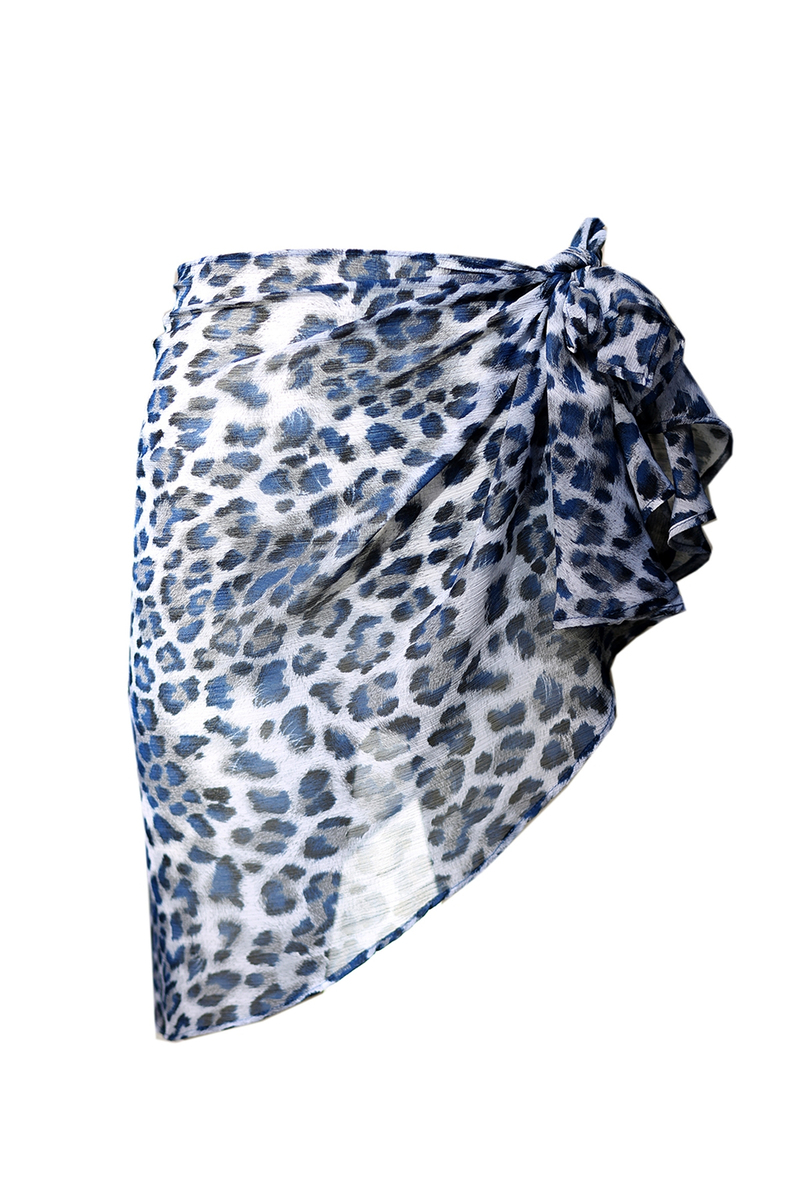 Mavi Leopar Mini Pareo 