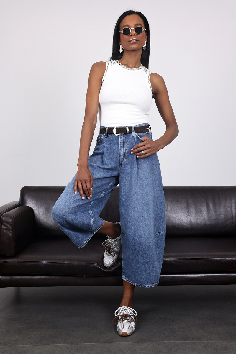 Mavi Lyocell Barrel Jean 