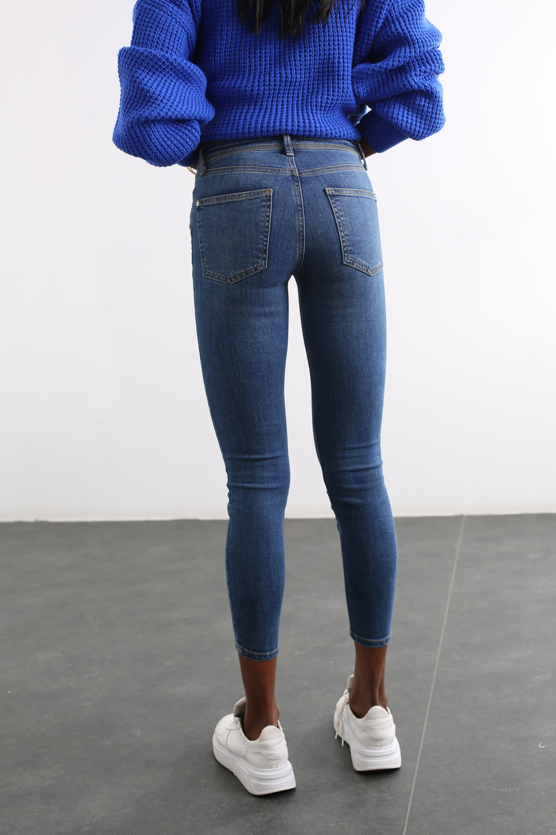 Mavi Orta Bel Push-Up Jean 