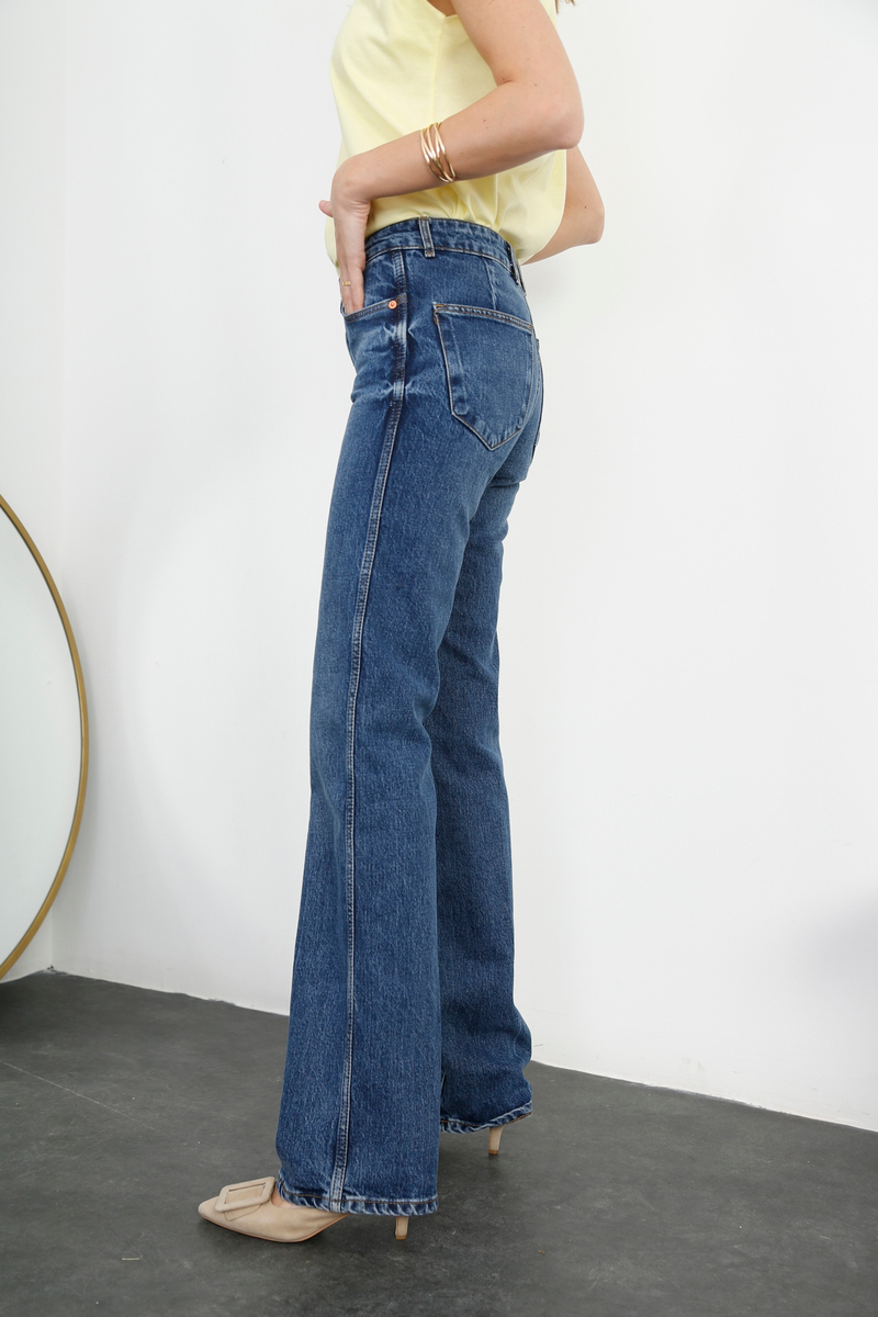 Mavi Orta Bel Straight Fit Jean 251007