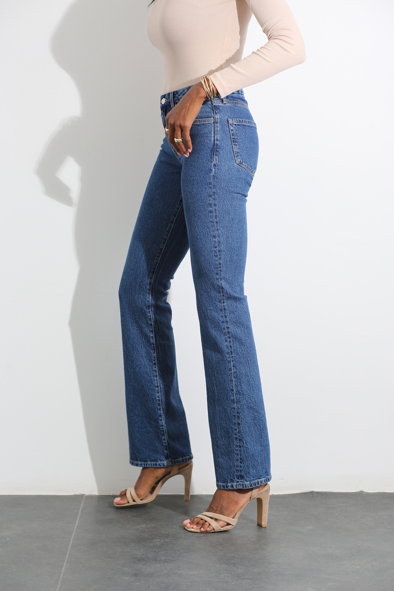 Mavi Orta Bel Wide Leg Jean 