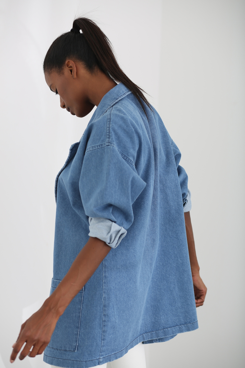 Mavi Oversize Jean Ceket 6499