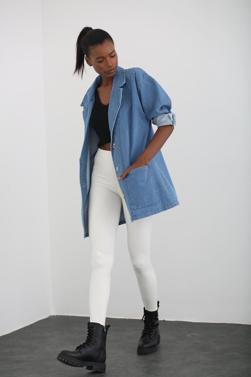 Mavi Oversize Jean Ceket 6499