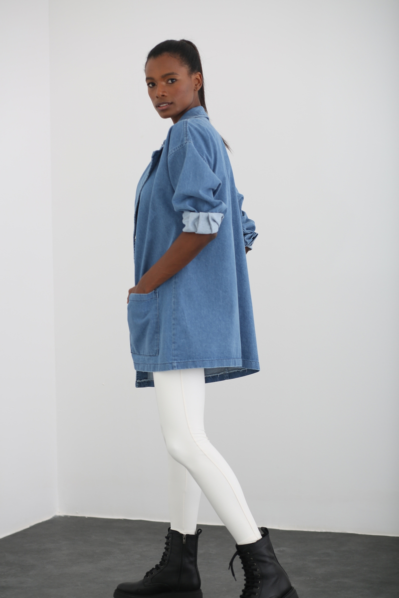Mavi Oversize Jean Ceket 6499