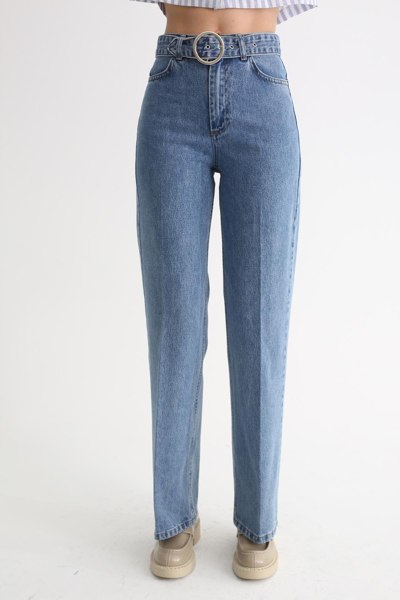Mavi Ultra Yüksek Bel Wide Leg Jean K22933
