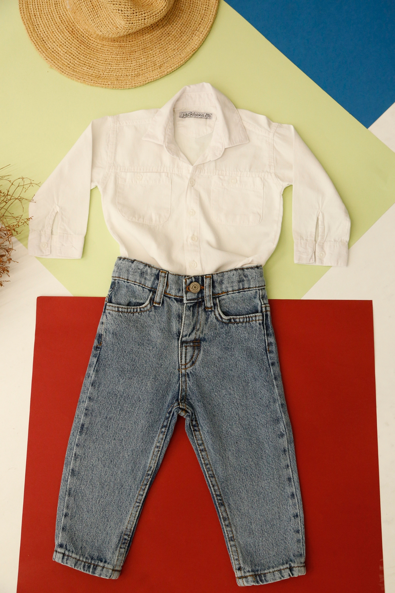 Mavi Unisex Boru Paça Jean 2243