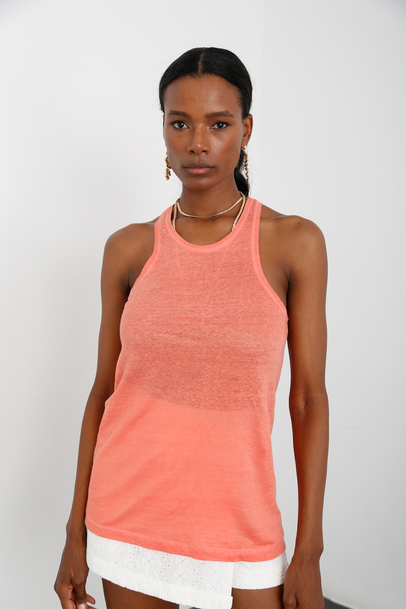 Mercan Halter Kesim Keten Atlet 