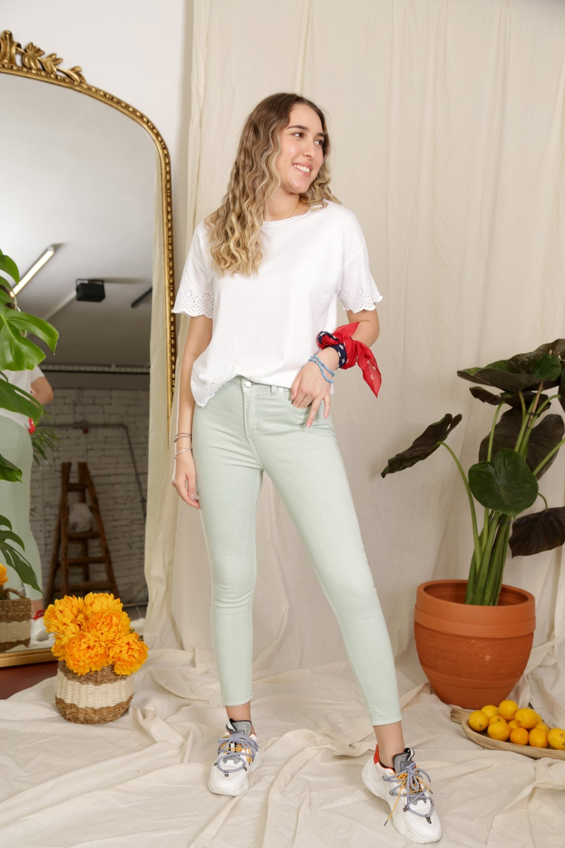 Mint Yüksek Bel Toparlayan Slim Fit Jean 2132