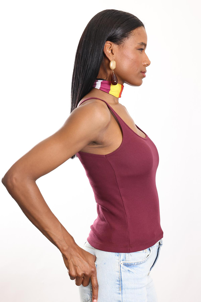 Mürdüm Fitilli İnce Askılı Atlet 24113