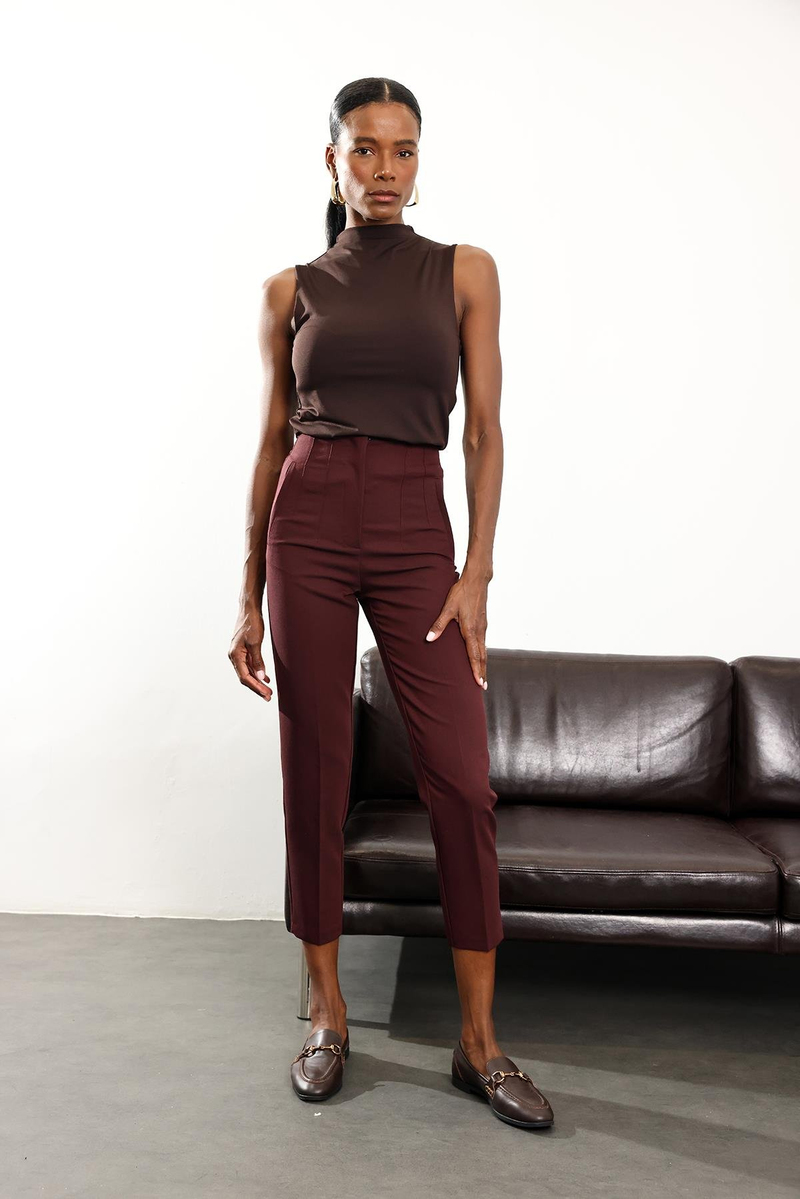 Mürdüm Flatolu Pantolon 5113