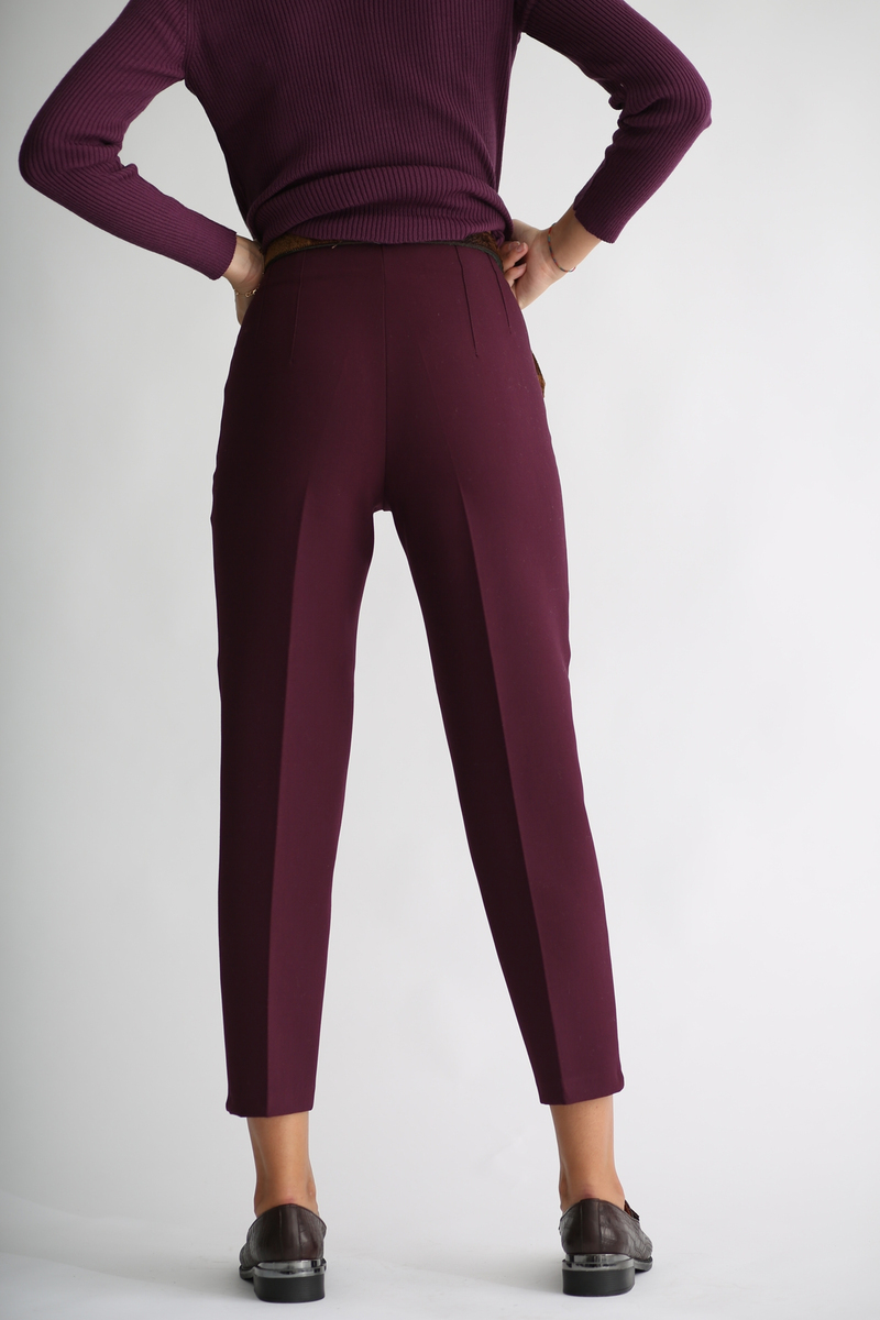 Mürdüm Önü Flatolu Pantolon 5113