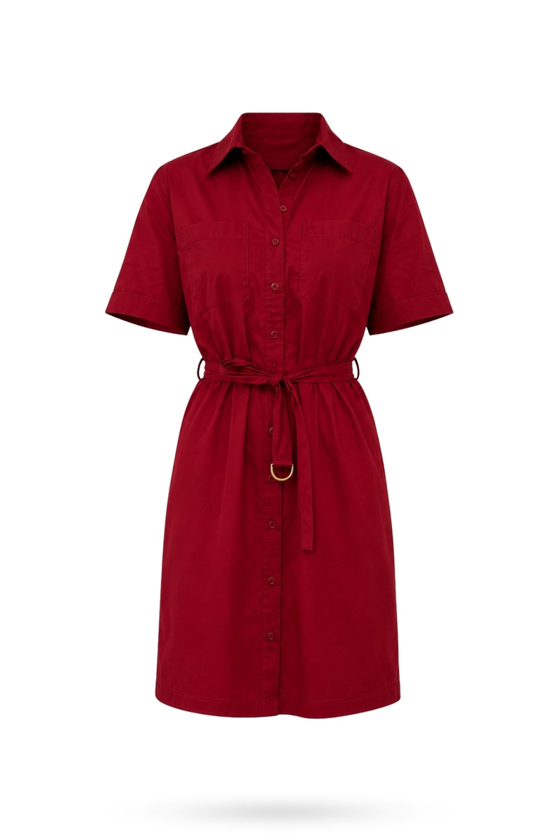 Mürdüm Verona Poplin Elbise 