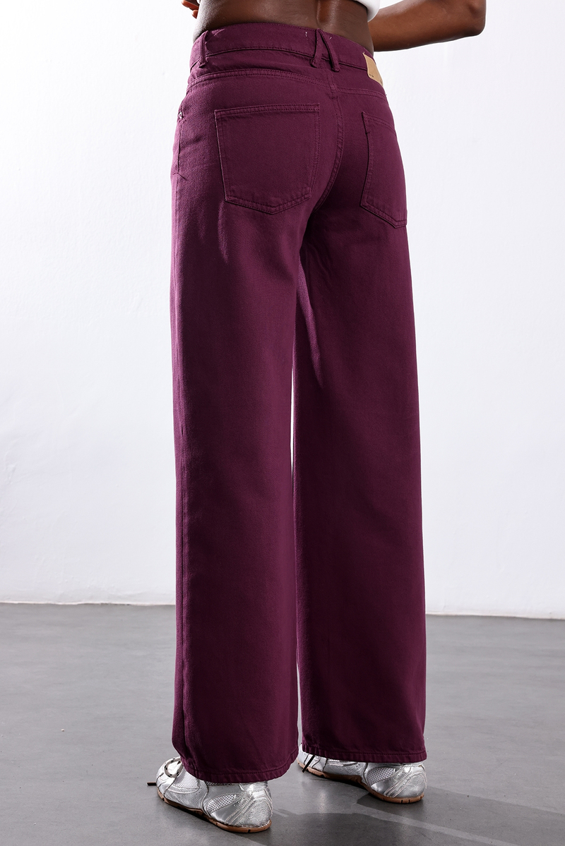 Mürdüm Wide Leg Jean 