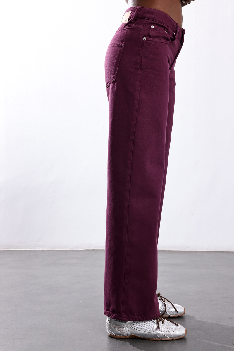 Mürdüm Wide Leg Jean 