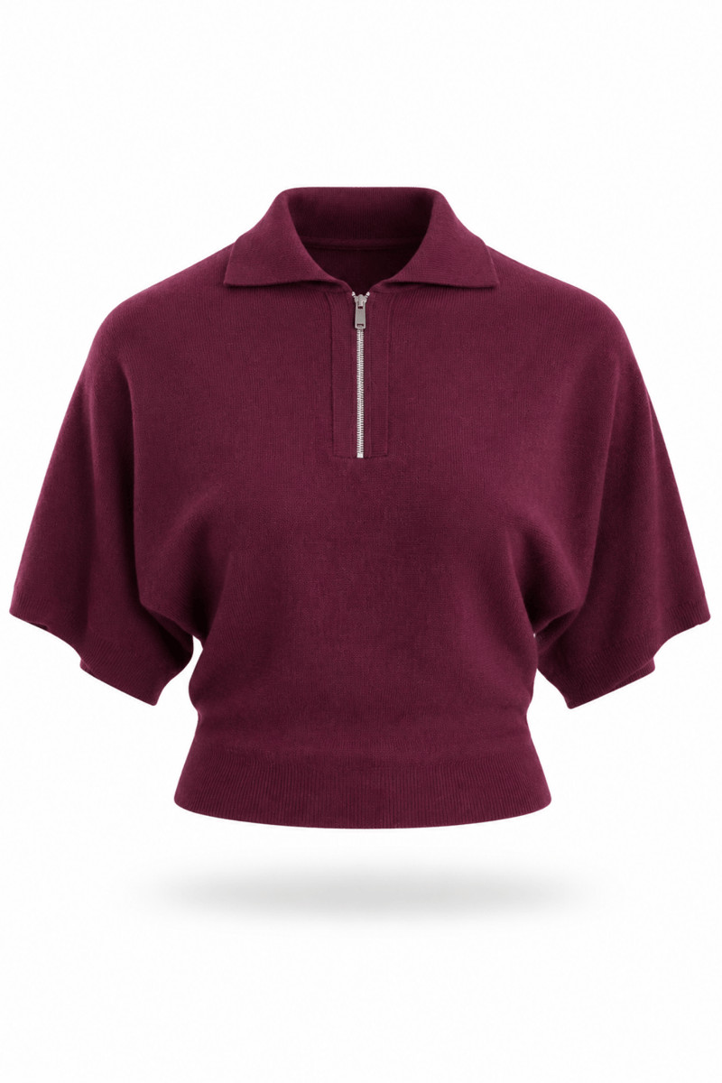 Mürdüm Yarasa Kol Polo Yaka Triko 261140