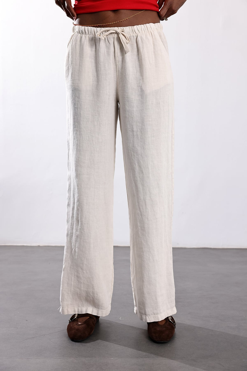 Naturel Keten Pantolon 031687