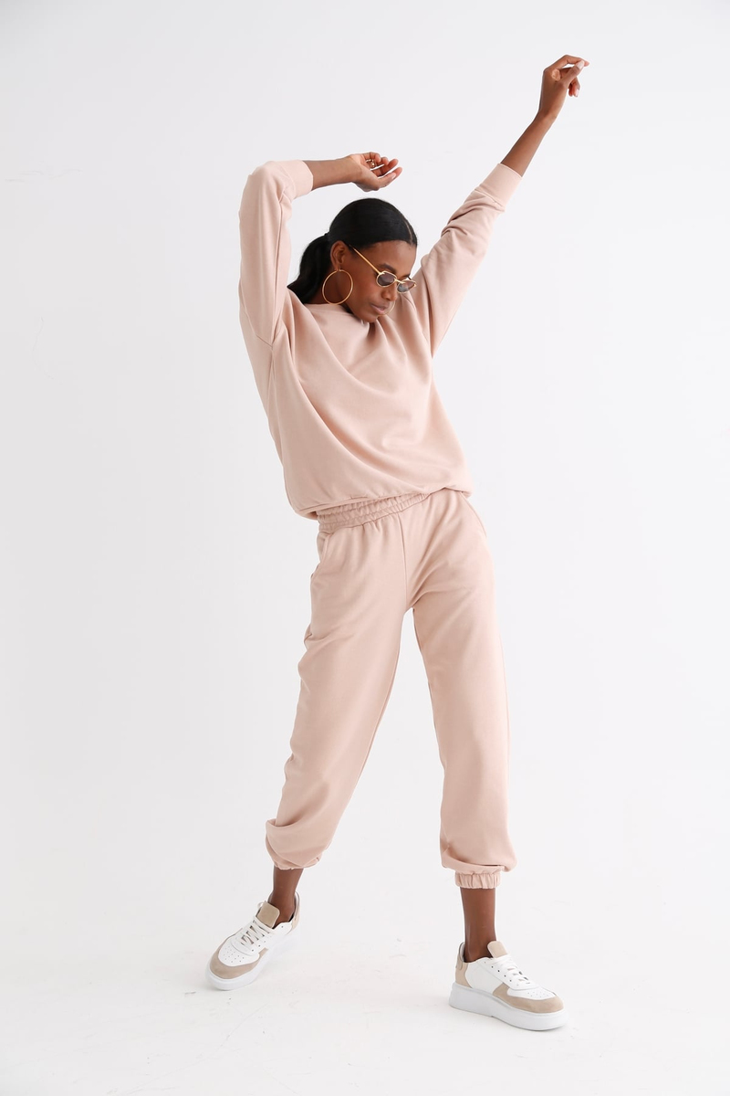 Nude Bisiklet Yaka Basic Sweatshirt 3200