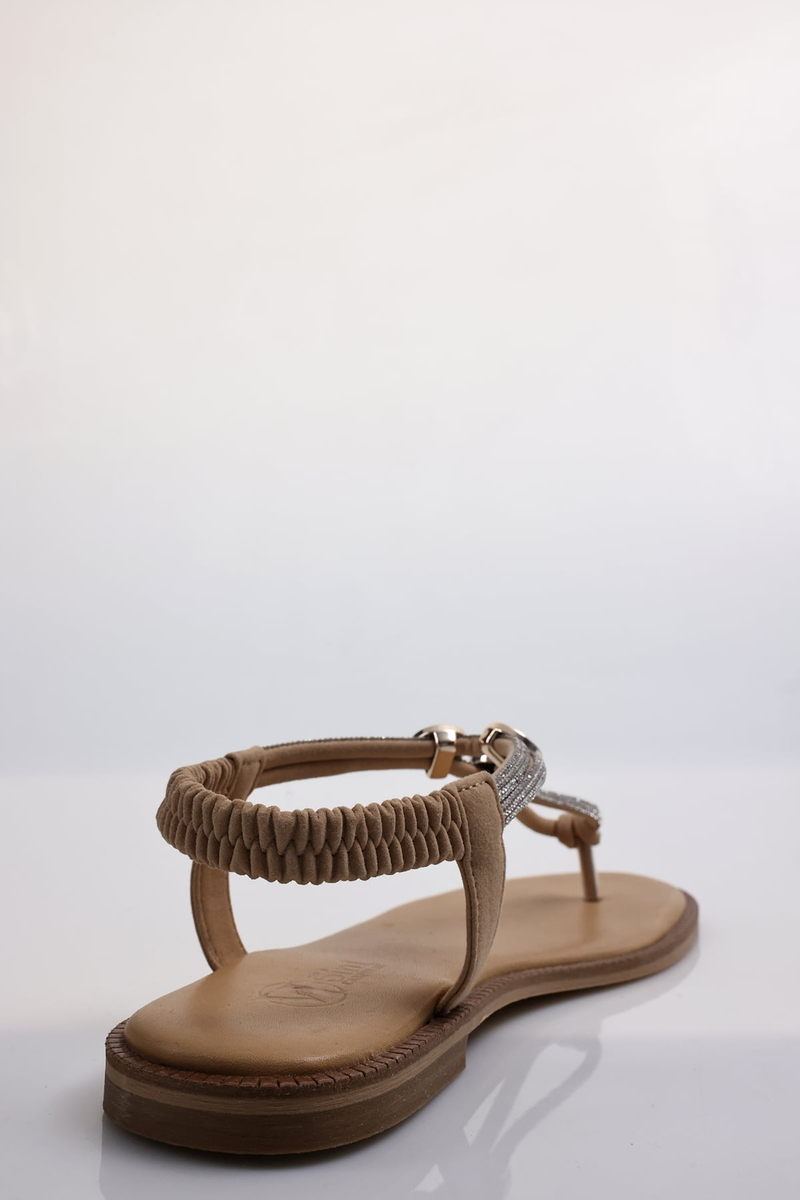 Nude Taşlı Sandalet 800