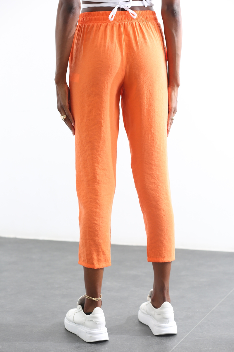 Oranj Beli Bağcıklı Modal Pantolon 00140