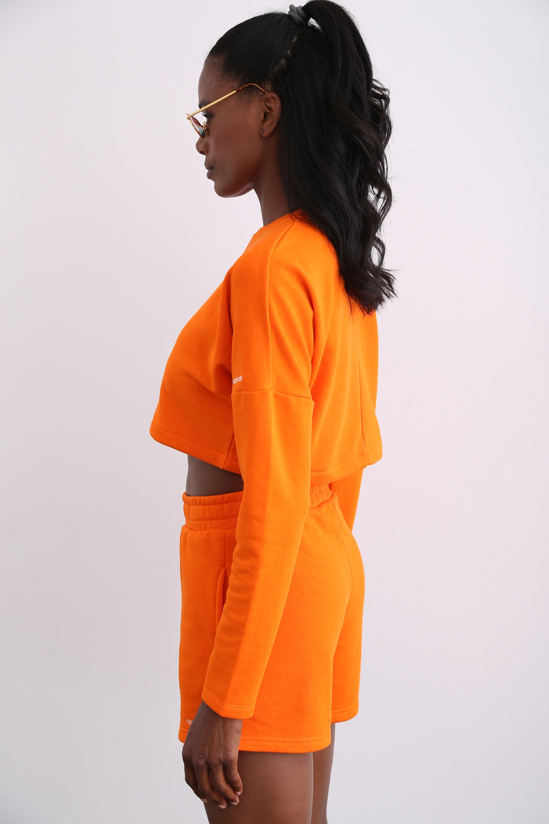Oranj Crop Sweatshirt 