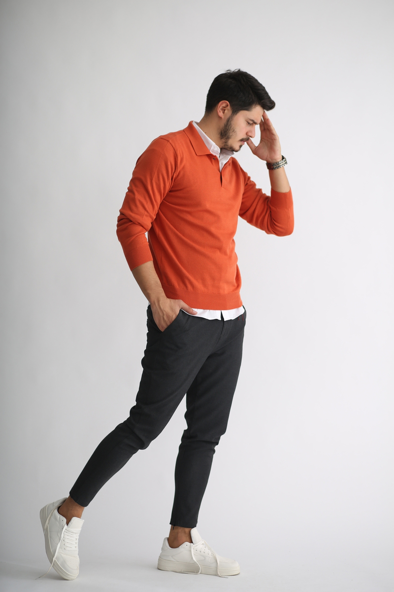 Oranj Erkek Polo Yaka Triko T1006