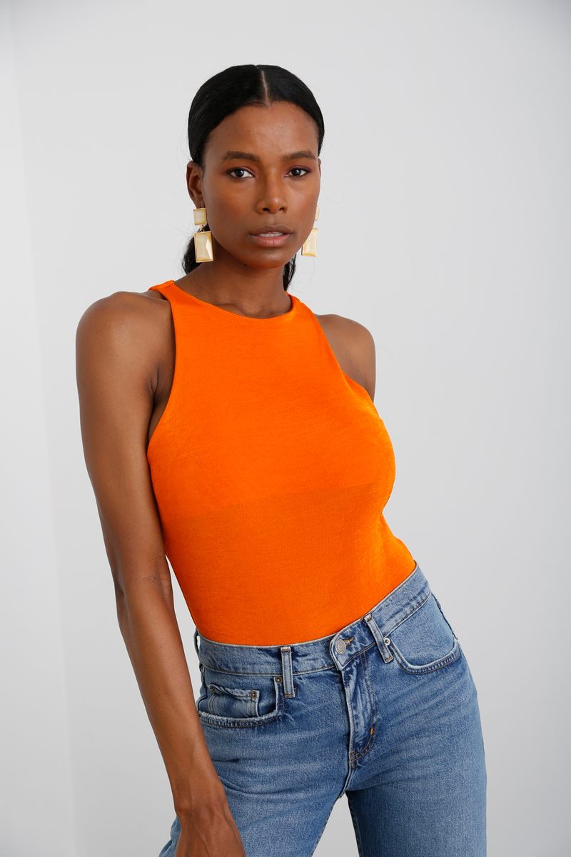 Oranj Halter Yaka Bodysuit 70084