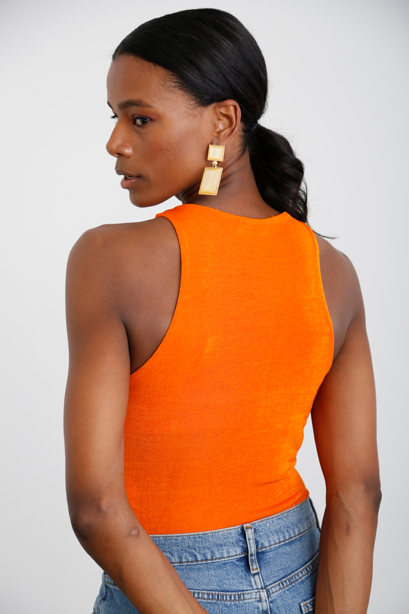 Oranj Halter Yaka Bodysuit 70084