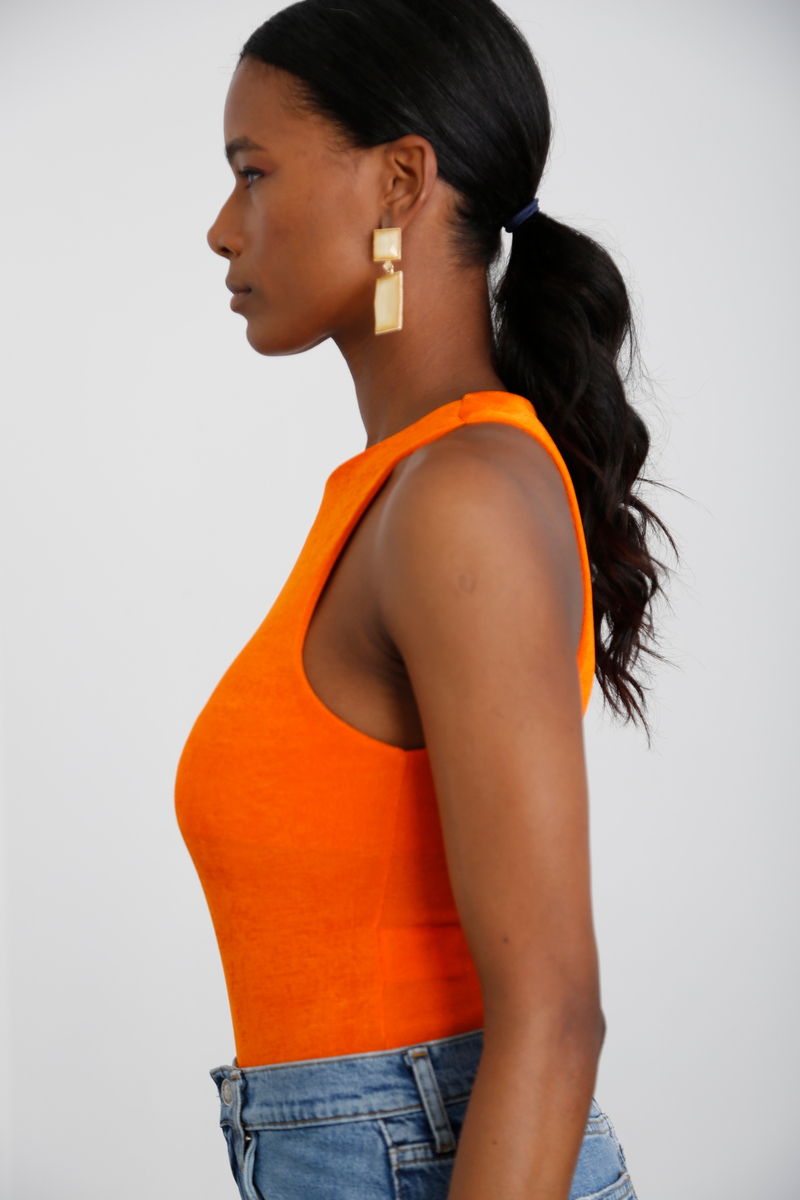 Oranj Halter Yaka Bodysuit 70084