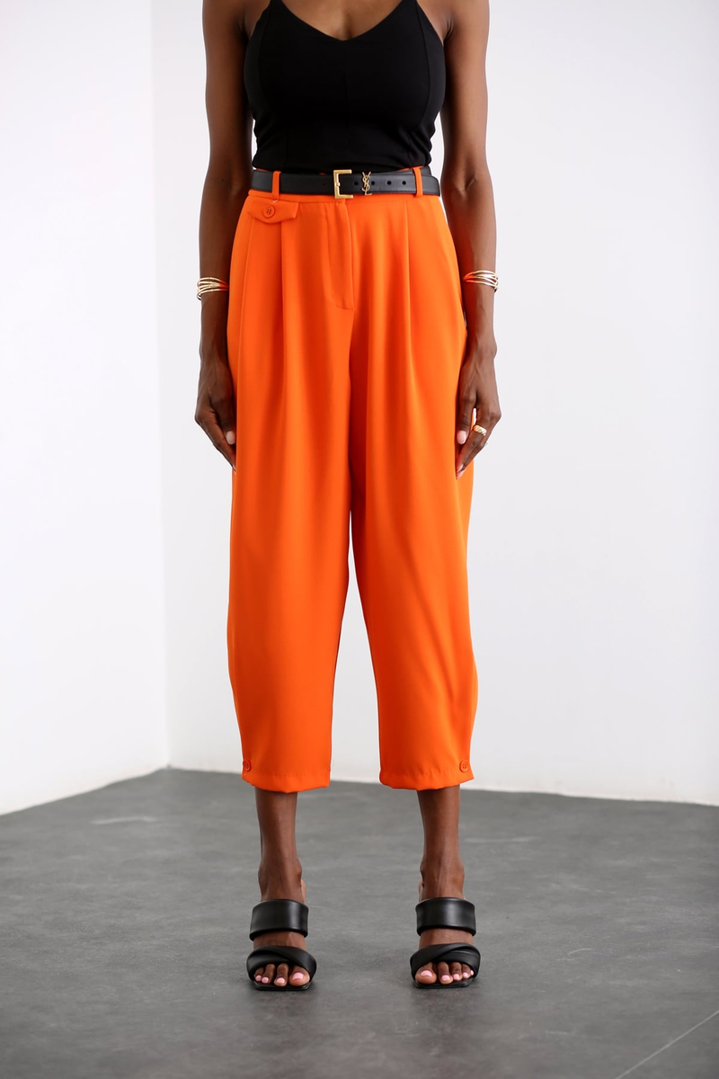 Oranj Pile Detaylı Şalvar Pantolon 1436