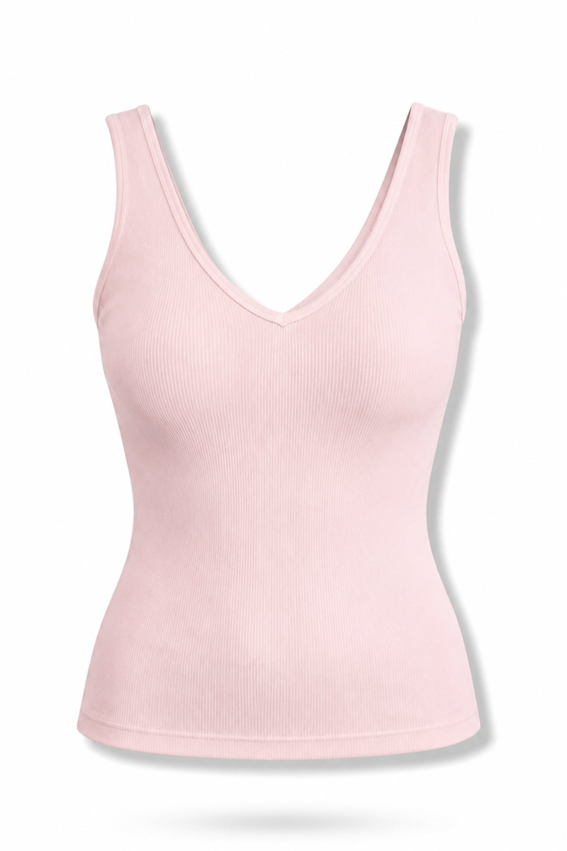 Pembe Çift V Yaka Atlet 17696