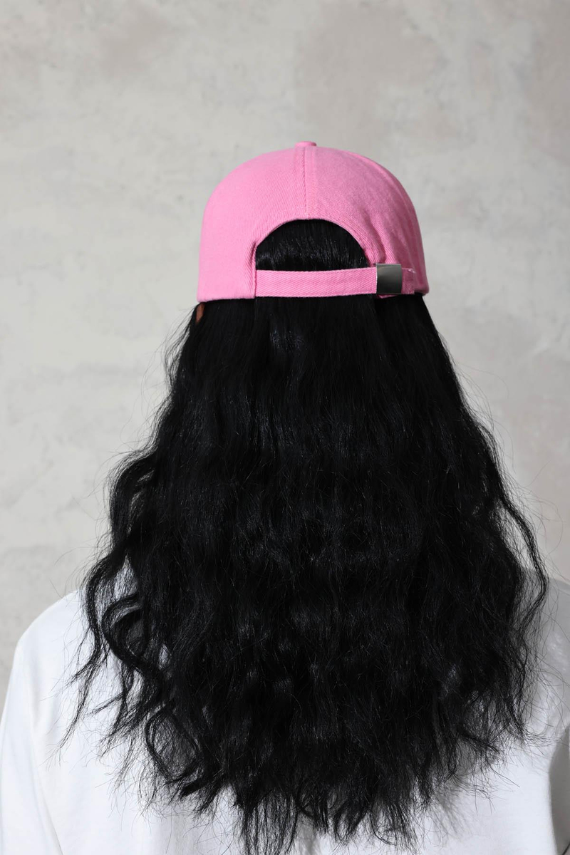 Pembe Fitilli Şapka 