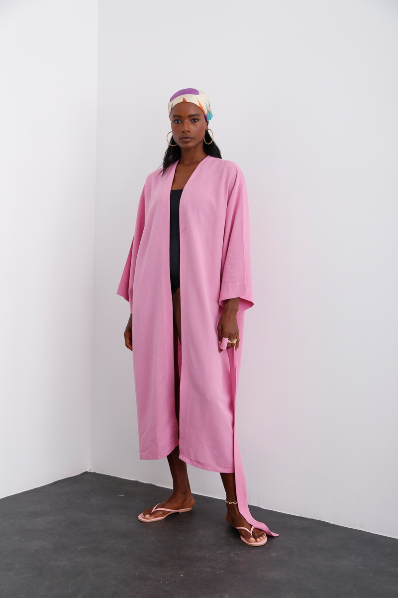 Pembe Kuşaklı Kimono 70029