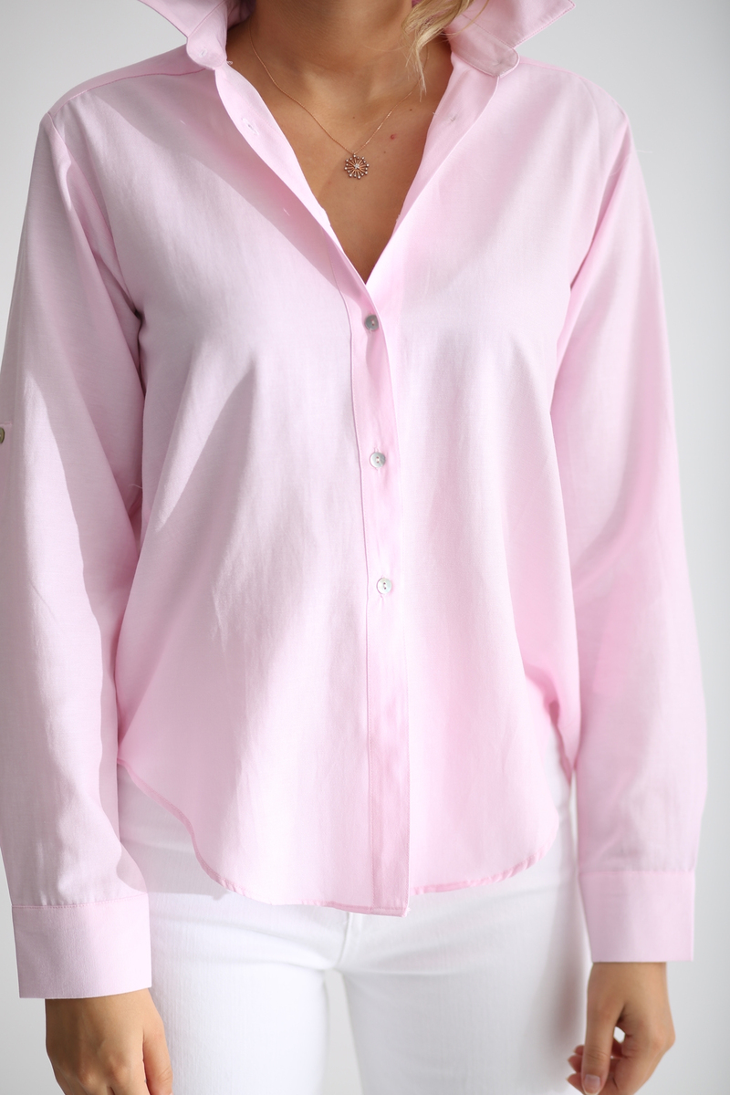 Pembe Oxford Gömlek-1 
