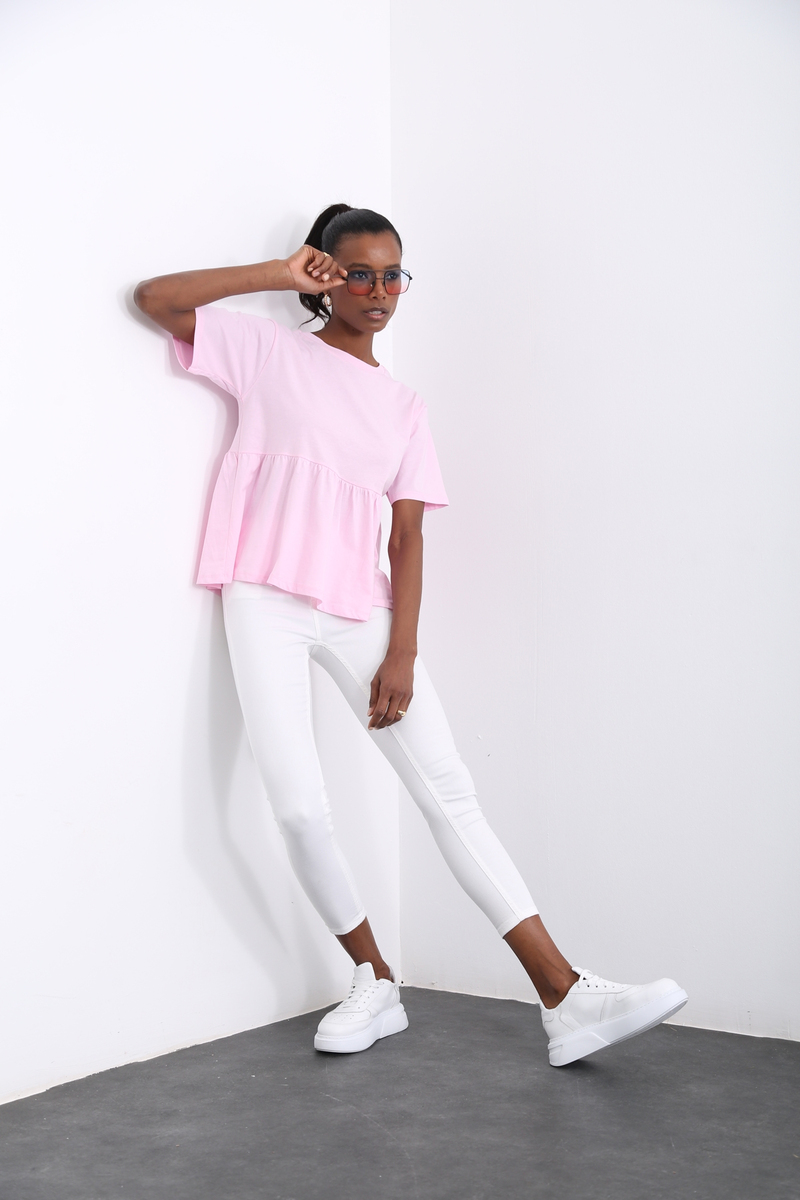Pembe Parçalı Tshirt 3332