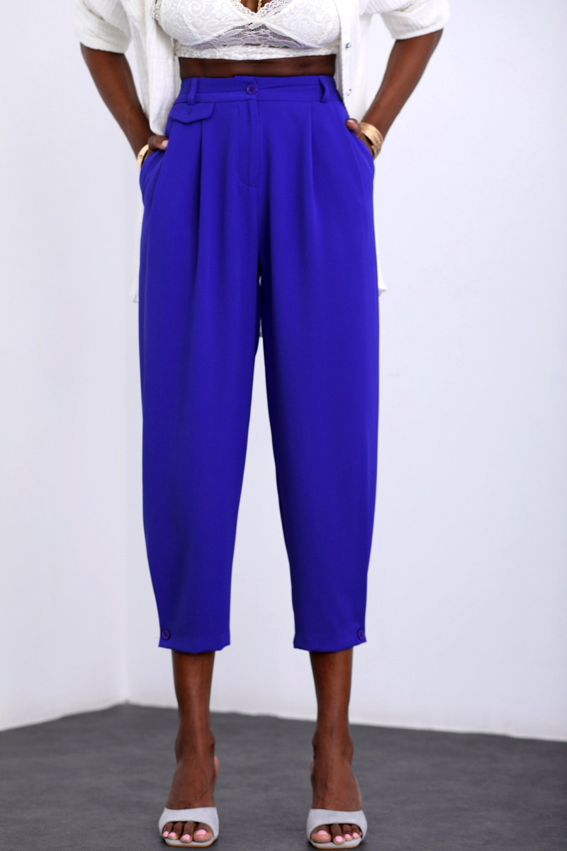 Saks Pile Detaylı Şalvar Pantolon 1436
