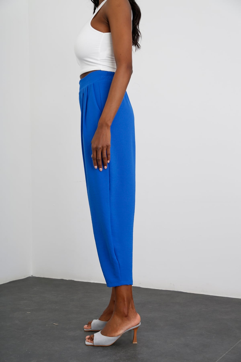 Saks Pileli Şalvar Pantolon 0226
