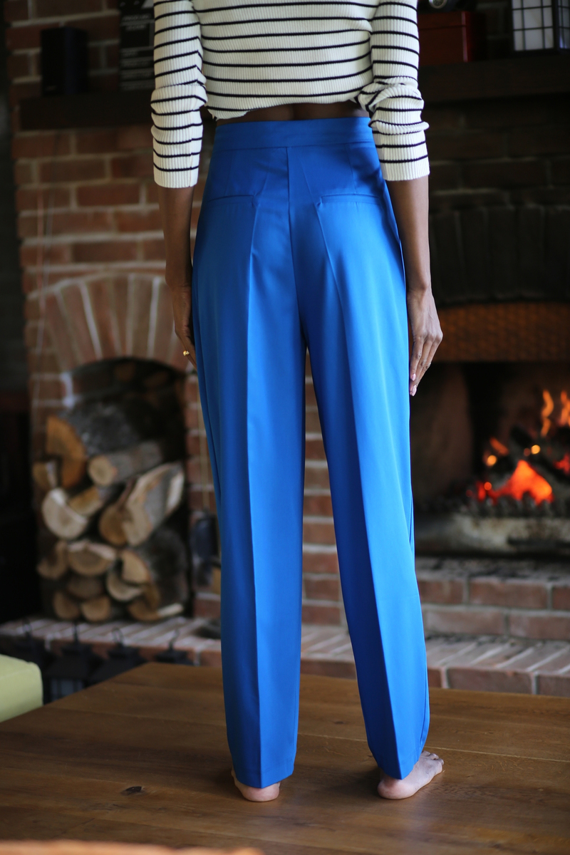 Saks Saten Geniş Paça Pantolon 4391