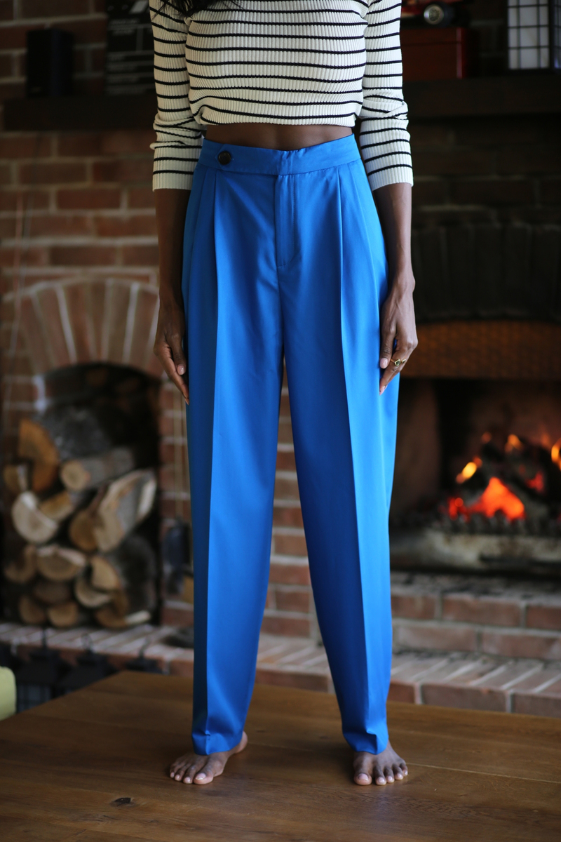 Saks Saten Geniş Paça Pantolon 4391