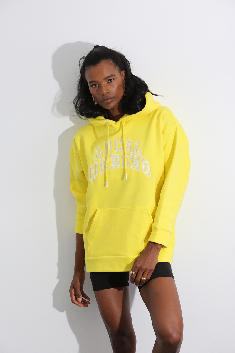 Sarı Local Nakışlı Sweatshirt 