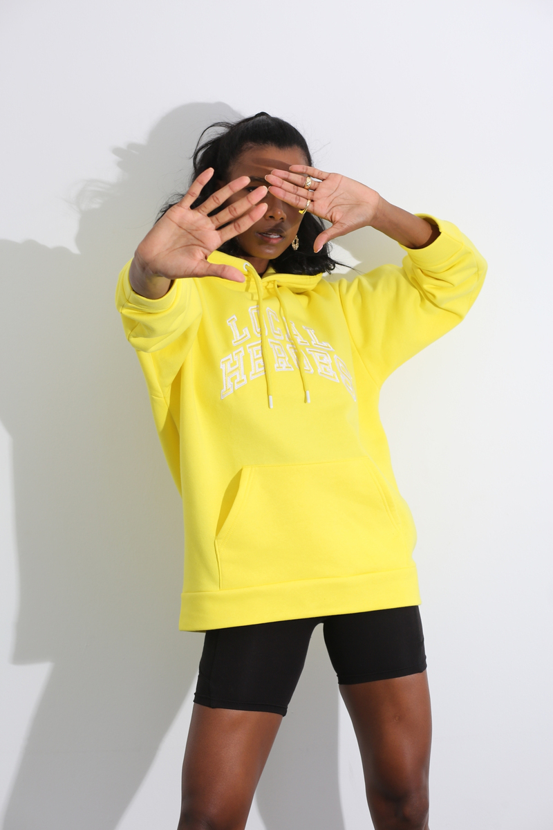 Sarı Local Nakışlı Sweatshirt 