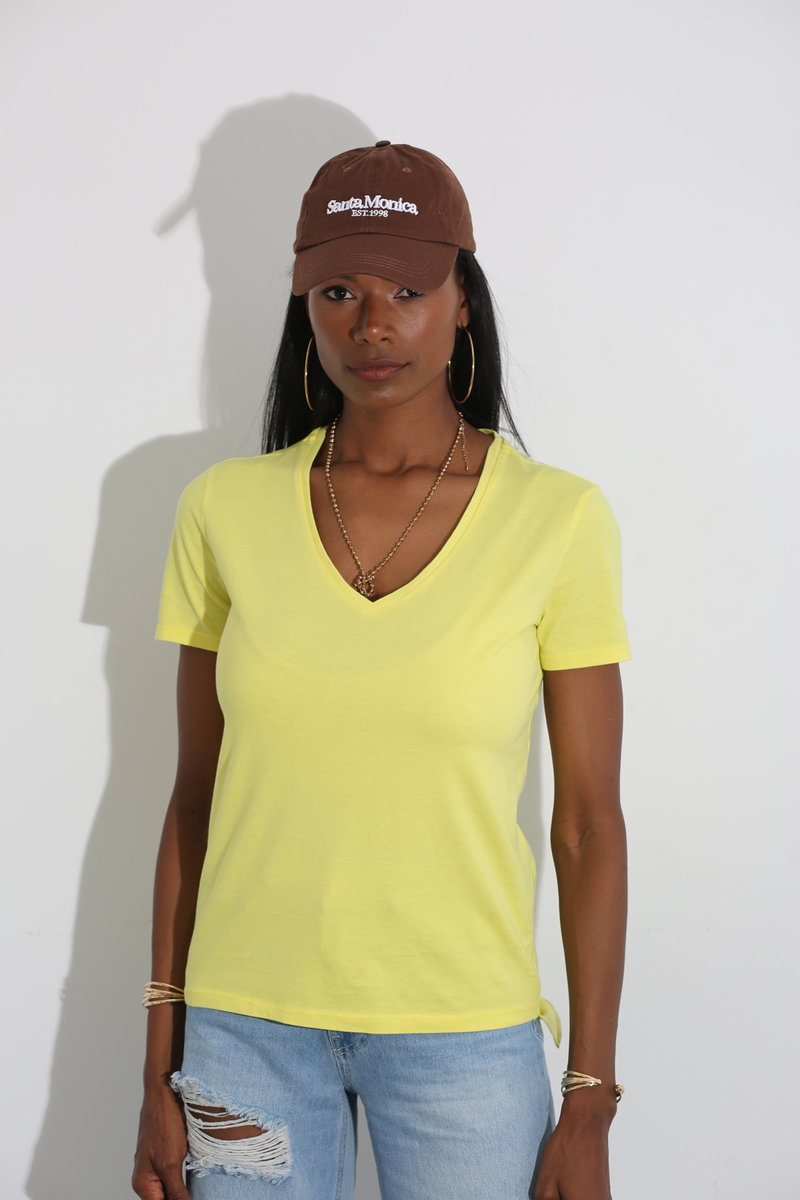 Sarı Regular Fit Tshirt 4269
