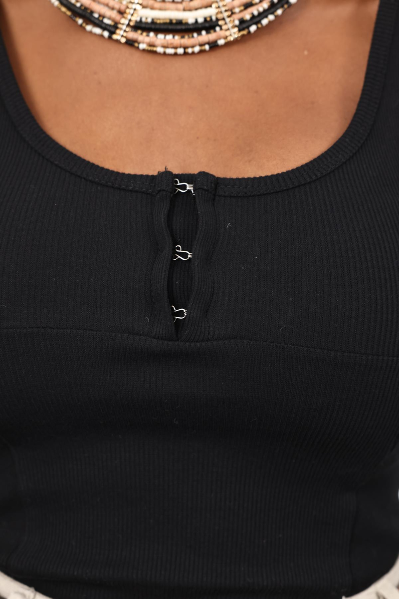 Siyah Agraflı Atlet 251010