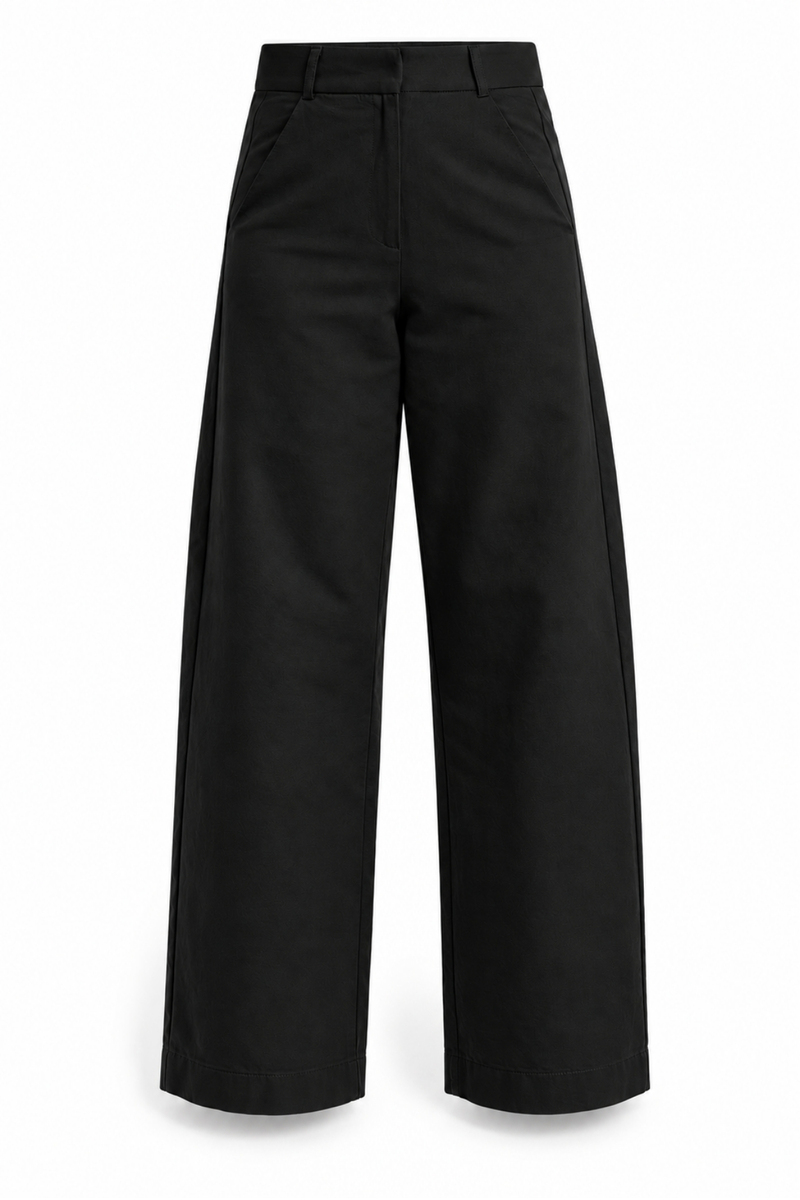 Siyah Barrel Pantolon 