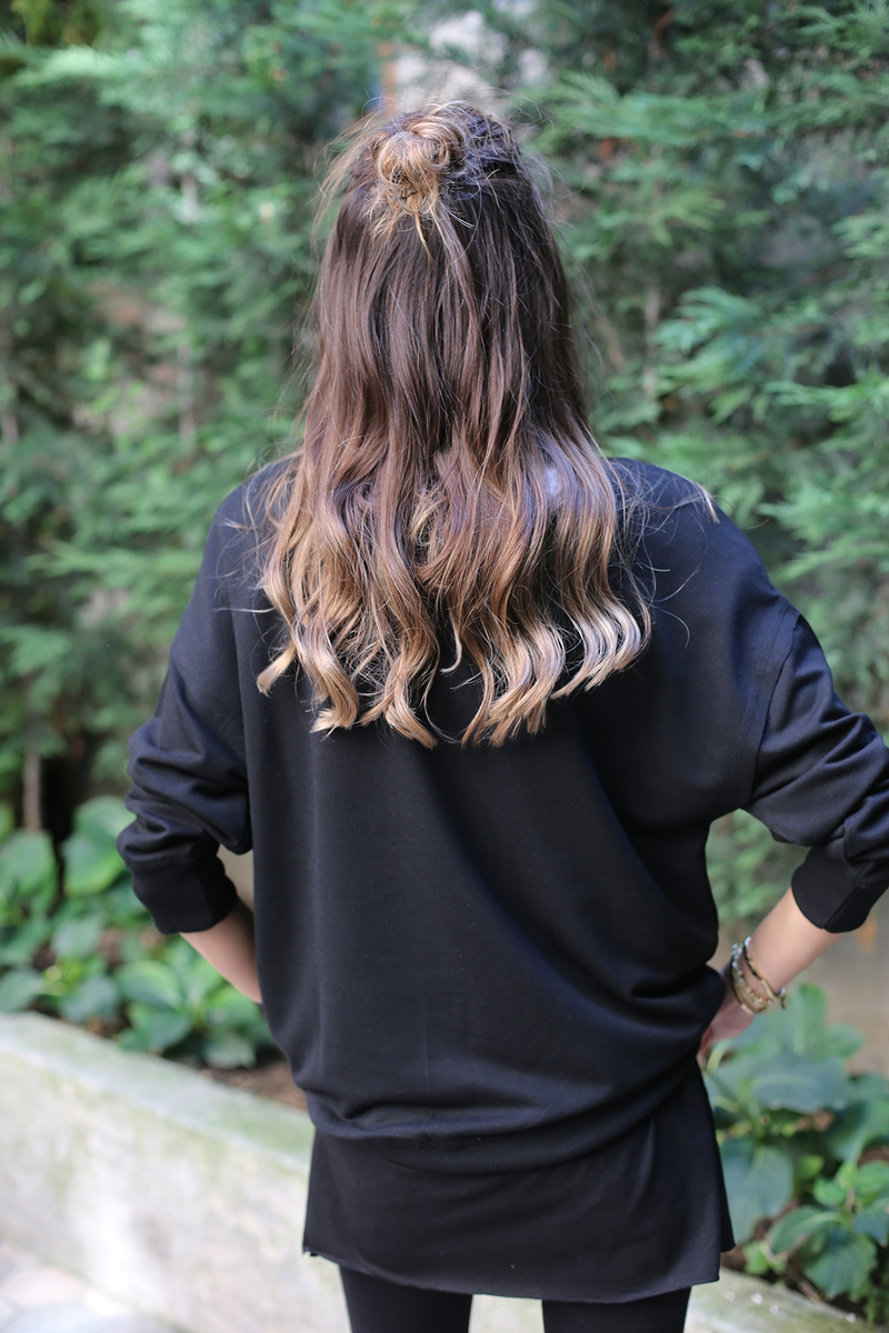 Siyah Basic Sweatshirt